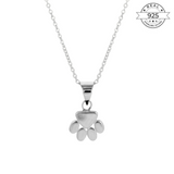 Paw Pendant Made of Fine 925 Silver