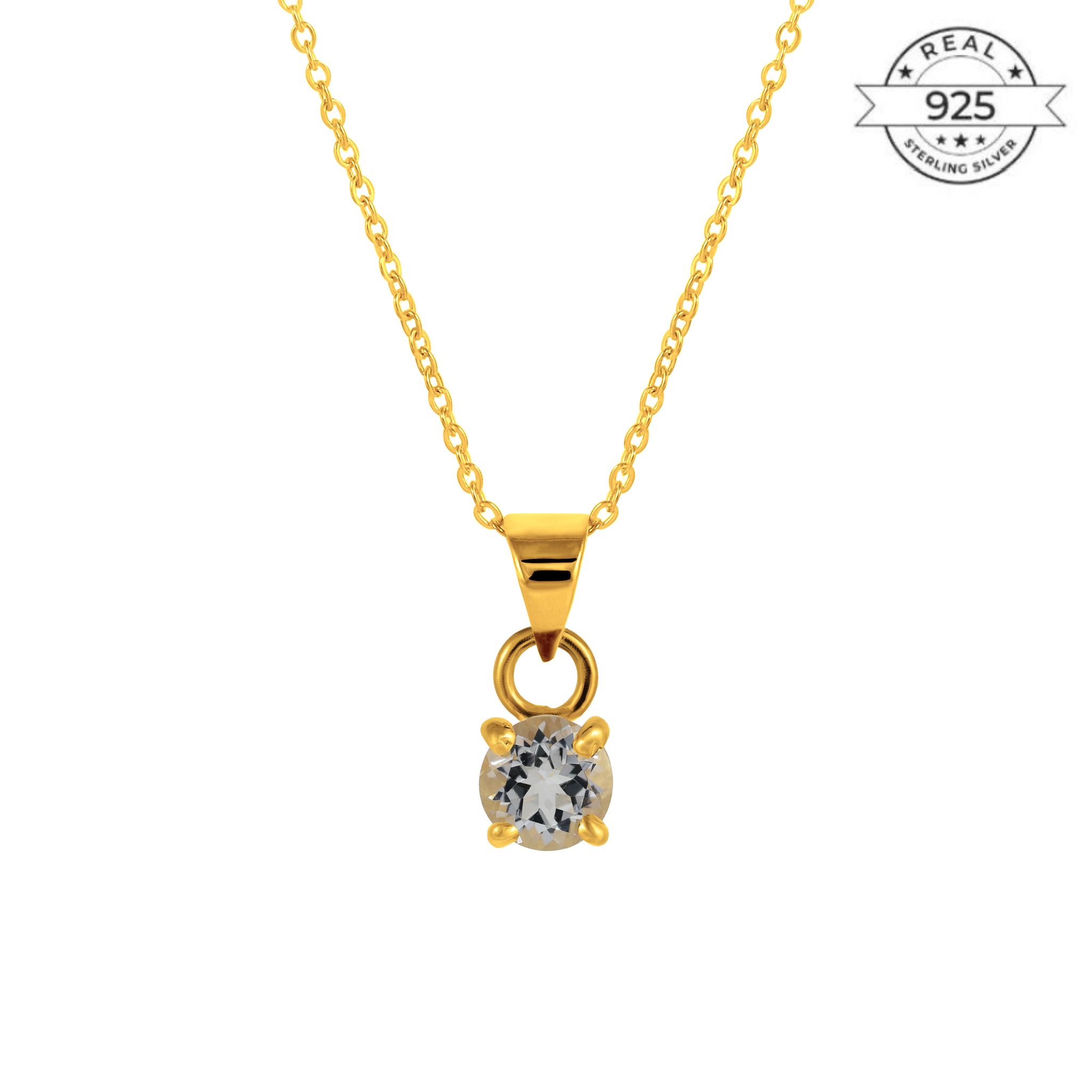 10k Yellow Gold March Birthstone Charm - 20mm Real Gold Boy Charm Pendant