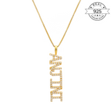 Bling Name Pendant - Made of Fine 925 Silver