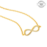 Infinity Pendant Made of Fine 925 Silver