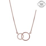 Dual Circular Pendant - Made of Fine 925 Silver