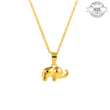 Elephant Pendant Made of Fine 925 Silver