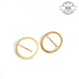 Circular Danglers Made of Fine 925 Silver