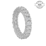 Silver Eternity Band Made of Fine 925 Silver