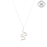 Snake Pendant Made of Fine 925 Silver