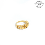 Twist Band Made of Fine 925 Silver