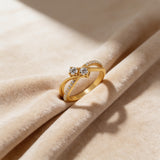 Dual Solitaire Sparkle Band