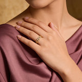 Studded Cuban Ring