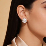 Flower Enamel Studs