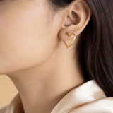 Heart Shaped Hoops