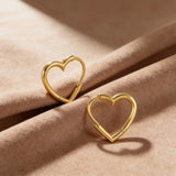 Heart Shaped Hoops