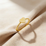 Heart Ring Made of 925 Fine Silver