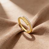 Studded Two Way Ring
