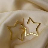 Star Hoop Earrings