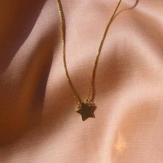Personalised Star Pendant with Chain