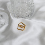 Oval Box Earrings