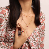 Layered Ruby Necklace