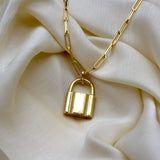 Lock Pendant & Link Chain