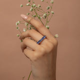 Royal Blue Baguette Band