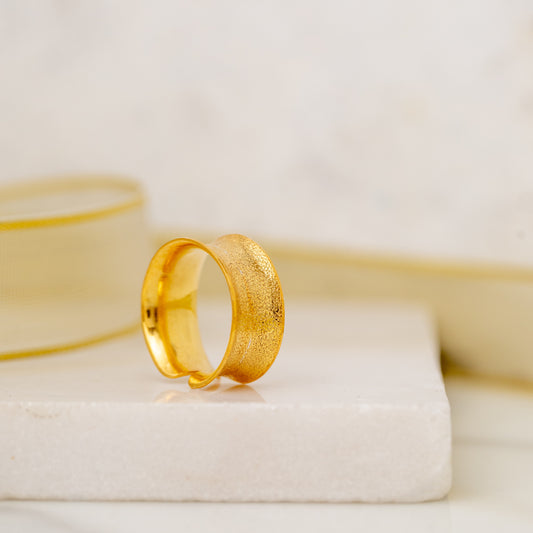 Textured Gold Band