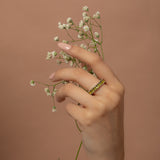 Sea Green Baguette Ring