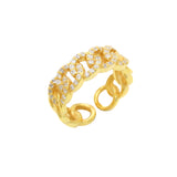 Studded Cuban Ring