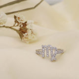 Virgo Zodiac Ring Made of Fine 925 Silver