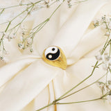 Yin Yang Signet Ring