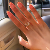 Bling Studded Number Ring